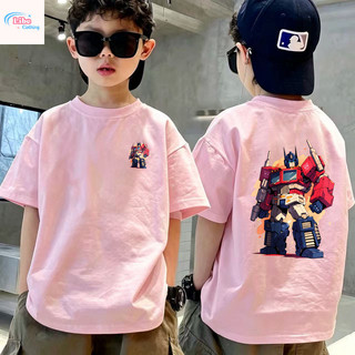 COD✅(Hồ Chí Minh)🚚 Áo phông trẻ em nam hình robot, áo thun ngắn tay thoáng mát.