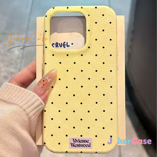 Ốp Lưng Cho IPhone 11 17 16 13 12 14 15 Pro Max Air 15 16 14 Plus Bìa có họa tiết chấm bi, chất liệu giả da.