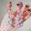 Mùa Hè Tươi Acrylic Nhỏ Quỷ Túi Treo Điện Thoại Di Động Mặt Dây Chuyền Sáng Tạo Handmade Đính Hạt Móc Khóa Mặt Dây Chuyền Nhỏ Mặt Dây Chuyền