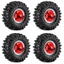 4 40mm 3mm Hex 0.7 "Kim Loại RC Bánh Xích Lốp Và Bánh Xe Cho 1 / 30 Trục SCX30 Ford Bronco Wrangler K10 Nâng Cấp Phần