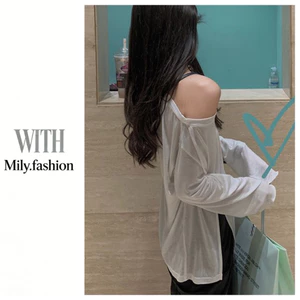 Milyfashion Dài Tay T Chống Nắng Phong Cách Mới Mùa Hè Phiên Bản Hàn Quốc Rời Mỏng Top Hợp Thời Trang BZSY