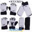 Găng tay đấm bốc ICUCKO, Găng tay Taekwondo nửa ngón Karate Muay Thái, Găng tay tập luyện bằng da PU bảo vệ bàn chân cho người lớn và trẻ em