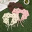 THEGIRL8B Băng Đô Dệt Kim, Pháp Retro Móc Hoa Tóc, Hoa Ngọt Ngào Phong Cách Nông Thôn Mục Vụ Dài Đan Turban Du Lịch