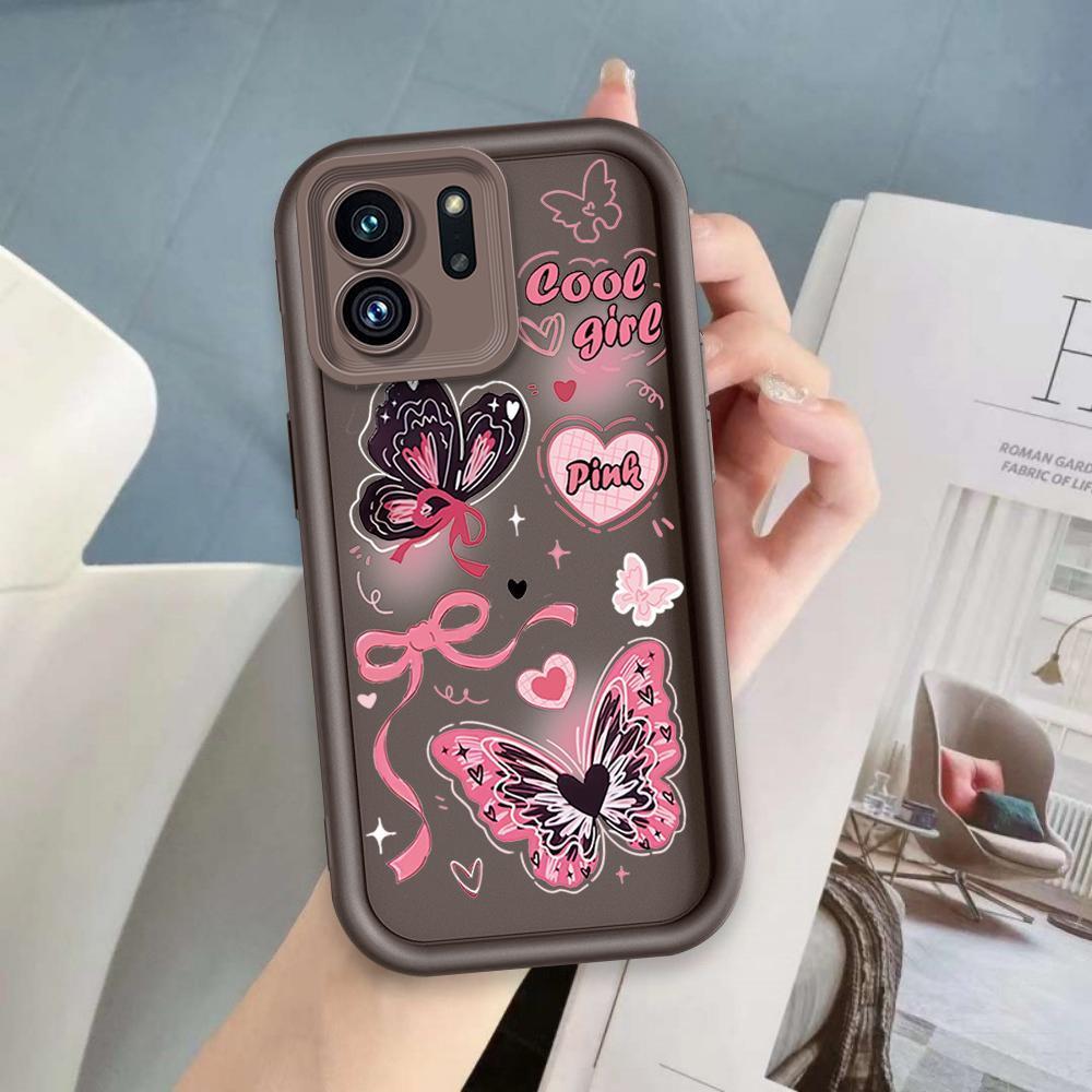 Ốp Lưng Cho OPPO A5X A6 A6X 4G 5G Phim Hoạt Hình Silicon Mềm Đáng Yêu Vỏ Điện Thoại TPU Bướm Nơ Ins Phong Cách Mắt Thiên Thần Ốp Lưng Chống Sốc