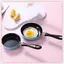 JRP Chảo Chiên Mini Inox Ngăn Ngừa Sti Nồi Cảm Ứng Tròn Bữa Sáng Chiên Nhỏ Chảo Trứng Có Tay Cầm Dài Tiện Ích Nhà Bếp JRP