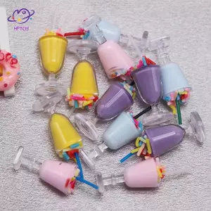HFTOY 4 Cái / túi Nhà Búp Bê Thu Nhỏ Dễ Thương Mô Phỏng Kem Kem Giả Vờ Chơi Đồ Chơi Trang Trí Thực Phẩm Đạo Cụ Cảnh Thu Nhỏ Phụ Kiện Mô Hình ~