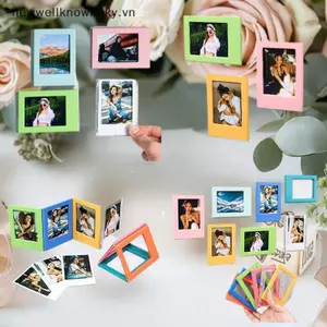 MỚI Từ Khung Ảnh Polaroid Phong Cách Nam Châm Tủ Lạnh Văn Phòng Nhà Bếp Cặp Đôi Phòng Ngủ Đồ Trang Trí SKY