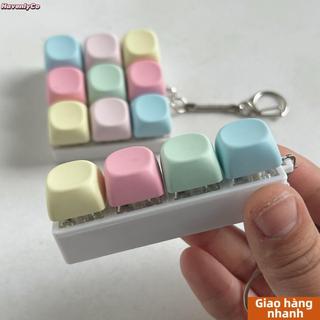 HAVENLYCO Fidget Móc Khóa, Keycap Bàn Phím Ngón Tay Giảm Căng Thẳng, Thư Giãn Vượt Qua Thời Gian Tiện Ích Nút Chìa Khóa Đồ Chơi Giải Nén Người Lớn