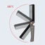Lotus Retro Lược Dầu Tạo Kiểu Lược Mạ Điện Thép Không Gỉ Gấp Lược Râu Lược Di Động Râu Lược Làm Tóc MHGB