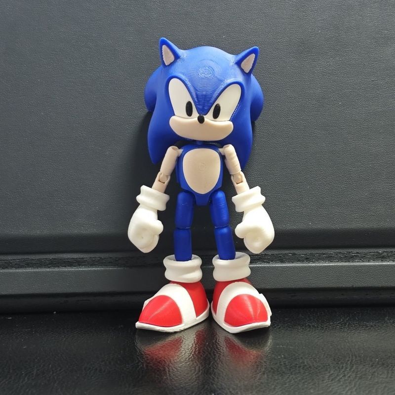 [Hedgehog Sonic] Nhân vật hành động Hình để bàn Giải nén Đồ chơi trẻ em Mô hình lắp ráp con lắc 3D In 5.31