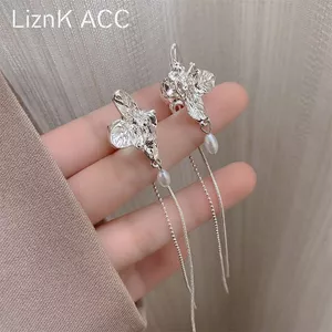 Zircon Bướm Tua Rua Bông Tai Nữ Niche Cao Cấp Tính Khí Phù Hợp Với Tất Cả Trận Đấu Dài Cổ Tích Bông Tai Hàn Quốc Ánh Sáng Sang Trọng 5.31