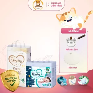 Combo 3 bịch bỉm quần (ngày và đêm) Gooby siêu mỏng, đủ size M,L,XL,XXL,XXXL