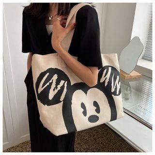 Túi đeo vai vải canvas dung tích lớn dành cho sinh viên phong cách Nhật Bản phong cách Harajuku