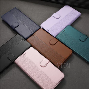 Vỏ Mỏng Cho Realme 14Pro 14 14T P3 Pro P3 14X C75 C71 V70 14X Ví Sang Trọng Mềm Da PU Đế Lật Bảo Vệ Vỏ Da