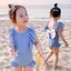 2026 Phong Cách Mới Bé Gái Đồ Bơi Trẻ Em Một Mảnh Màu Nơ Đồ Bơi Cho Bé Hàn Quốc Dễ Thương Ren Đồ Bơi