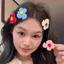 Mới 4 Cái / bộ Dễ Thương Không Đều Acrylic Hoa Kẹp Tóc Ngọt Ngào Nhiều Màu Sắc Barrettes Cho Bé Gái