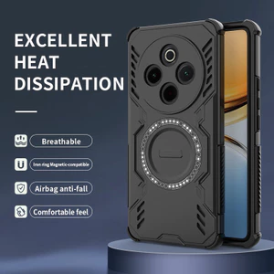 Ốp lưng IQOO Z10 5G Vòng từ tính Vỏ tản nhiệt chống rơi cho Vivo IQOO Z10 5G Vỏ điện thoại