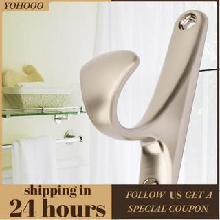 Yohooo Yohooo Móc Áo Móc Khăn Móc Treo Cửa Tường Phòng Tắm Nhà Vệ Sinh Kim Loại Đơn Để Treo Quần Áo Mũ (Champagne)