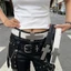 Thắt lưng đinh tán phong cách Dark Punk - Có thể điều chỉnh, Y2K - Phụ kiện trang trí váy jean - Thắt lưng bằng da PU có khóa chéo - dành cho bé gái mặc đường phố cay / Giao hàng miễn phí
