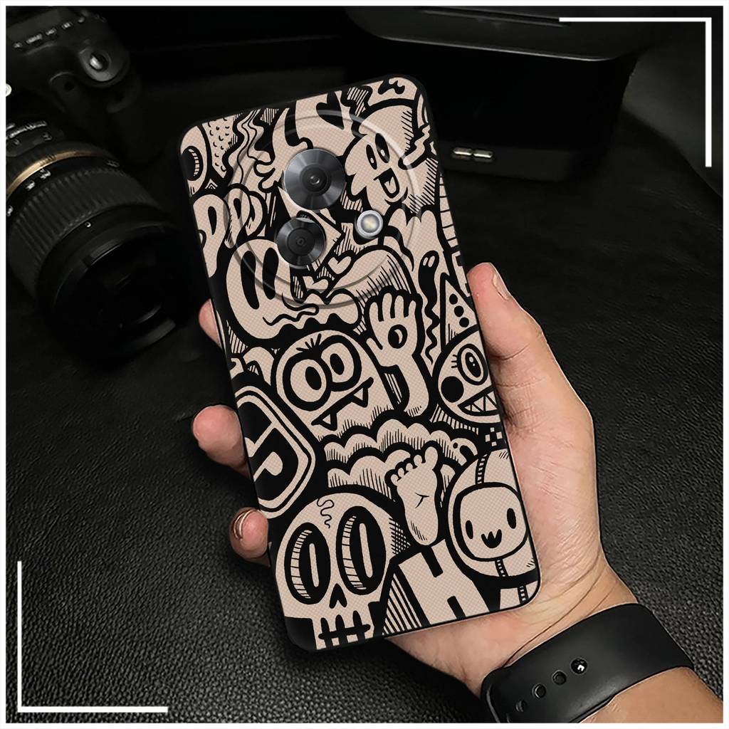 Ốp lưng chống sốc Meizu Lucky08 TPU bọc toàn diện, chống bụi bẩn, chống thấm nước, họa tiết graffiti hoạt hình thời trang