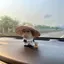 Hình bò cỏ FUHUIOT, Búp bê bò dễ thương xấu xí dễ thương, Đồ trang trí Giải nén Bàn điều khiển trung tâm trang trí ô tô