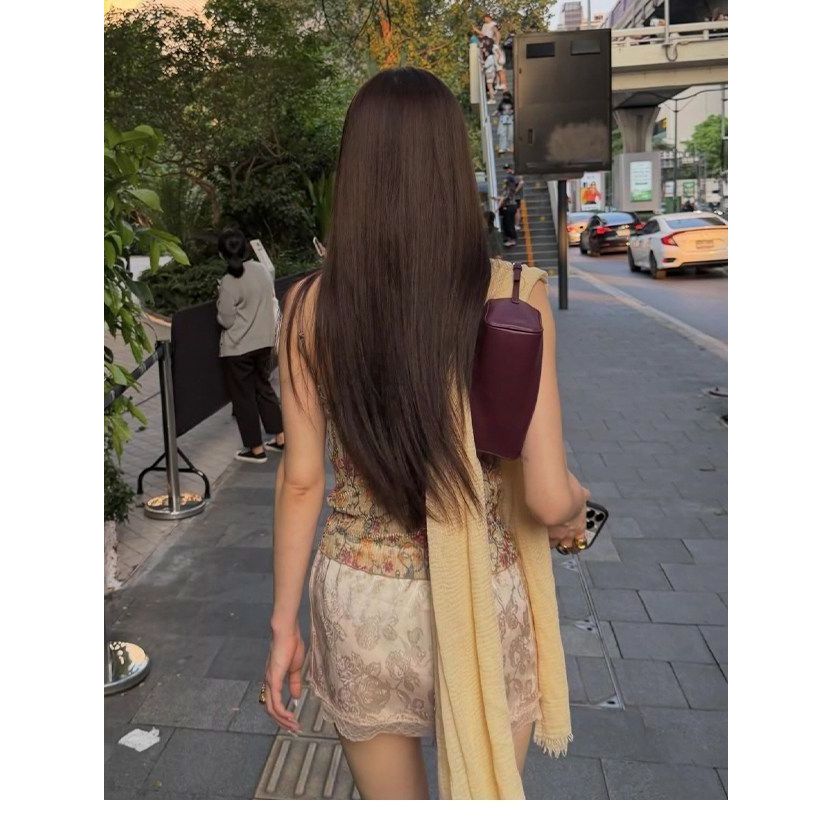 Milyfashion Retro Floral Sling 2026 Mùa Hè Mới Top O6L6