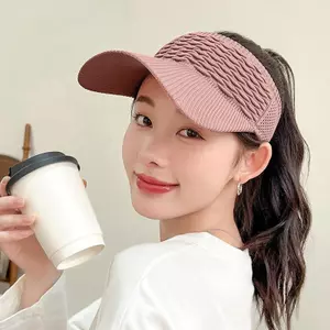 ECK Mùa Hè Chống Tia UV Mũ Chống Nắng Nữ Rỗng Mũ Du Lịch Đi Biển Thể Thao Ngoài Trời Mũ Che Dệt Kim Mũ Bóng Chày HOT