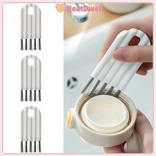[Giao hàng từ Việt Nam] Bàn chải làm sạch NETDWELL, Bàn chải nắp cốc đa chức năng gia dụng, Lông mềm Dụng cụ nhà bếp Lược đệm khí