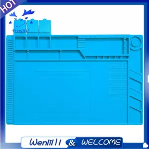Thảm hàn silicon ESD Cách nhiệt chống tĩnh điện cho điện tử Sửa chữa điện thoại Bảo trì Tấm làm việc S160 Bo mạch chủ