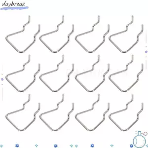 DAYBREAK 5 Cái Móc tấm bảng, Giá trưng bày treo Phụ kiện sắp xếp treo Bảng treo Móc lỗ, Chốt phần cứng vòng đôi Giá đỡ kìm bằng thép không gỉ cho cửa hàng