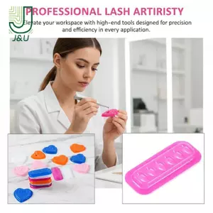 Đế keo nối dài mi 100 miếng dán Pallet dùng một lần cho ứng dụng lông mi Làm sạch chuyên nghiệp Không chứa cặn