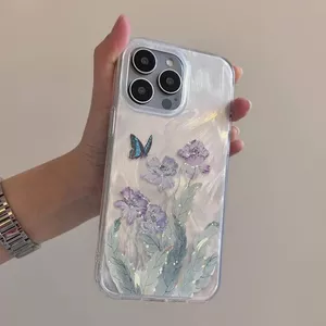 Poppy Thích Hợp Cho Apple 16ProMax / 14Plus Ốp Điện Thoại 15Pro / 13 Sợi Lông Vũ 12 / 11 / XS2026-6-1
