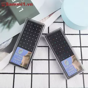 ZK 60 Chiếc Mũi Thẳng Đinh Cong Gói Pha Lê Mũi Bộ Nhẫn Mũi Bộ Uốn Cong VN