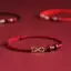 ZK Handmade Bện Vô Cực Biểu Tượng Cặp Đôi Vòng Tay Cinnabar Hạt Dành Cho Nữ VN