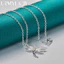 URMYLADY Bạc 925 Chuồn Chuồn Mặt Dây Chuyền Vòng Cổ Nữ Cưới Quyến Rũ Đính Hôn Trang Sức Thời Trang
