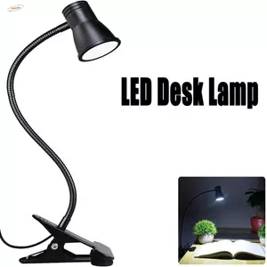Đèn bàn LED ZENZON, 3 chế độ màu Kẹp đen trên đèn đọc sách, Bảo vệ mắt có thể điều chỉnh 360° Bật đèn LED sạc USB Người lớn