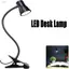 Đèn bàn LED ZENZON, 3 chế độ màu Kẹp đen trên đèn đọc sách, Bảo vệ mắt có thể điều chỉnh 360° Bật đèn LED sạc USB Người lớn