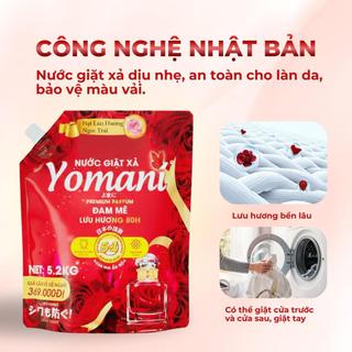 [DEAL HOT 1 TẶNG 1] Mua 1 Nước Giặt YOMANI 5KG2 Tặng 1 Nước Xả 2KG Hương Hoa, Thơm Lâu, Làm Mềm Vải