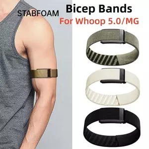 Dây đeo bitic đàn hồi STABFOAM, Dây đeo thể thao Nylon thay thế chống mồ hôi, Dây đeo tay thể thao ấm cúng dệt kim thoáng khí cao cấp cho bài tập Whoop 5.0 One / Peak / Life (MG)