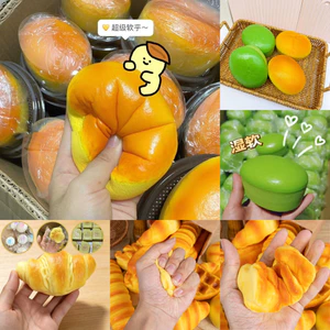 Kích Thước Lớn Bánh Phô Mai Căng Thẳng Đồ Chơi Dưỡng Ẩm Mềm Chậm Phục Hồi Chống Căng Thẳng Statiry Hộp Để Bàn Trang Trí