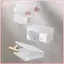 THÊM Hộp lưu trữ bằng nhựa trong suốt Photocards Thẻ nhỏ Stiers Hộp sắp xếp Bàn sắp xếp Giá đỡ phụ Văn phòng phẩm BSS