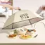 Vỏ rau cách nhiệt BORAGETE, Vỏ bọc thực phẩm cách nhiệt chống muỗi bật lên, Vỏ bọc thực phẩm cách nhiệt bằng nhôm di động Vỏ bọc thực phẩm có thể gập lại Ô nhà bếp