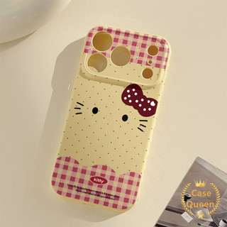 Cho iPhone 17 16 15 14 11 13 12 Pro Max Air XR X XS Max 7 8 16 Plus SE Màu Trơn Chấm Bi Kẻ Sọc Hoạt Hình Kitty Mèo Nơ Bong Bóng Trái Tim
