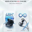Tai nghe 3 trong 1 tích hợp card âm thanh, HiFi và TWS ANC có dây, móc tai thể thao, thời lượng pin 48 giờ, phiên bản 6.0