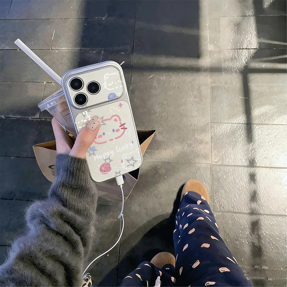 Hànhtinhsaophấn mèo thích hợp cho iPhone17promax trường hợp điện thoại161514plus1312pro