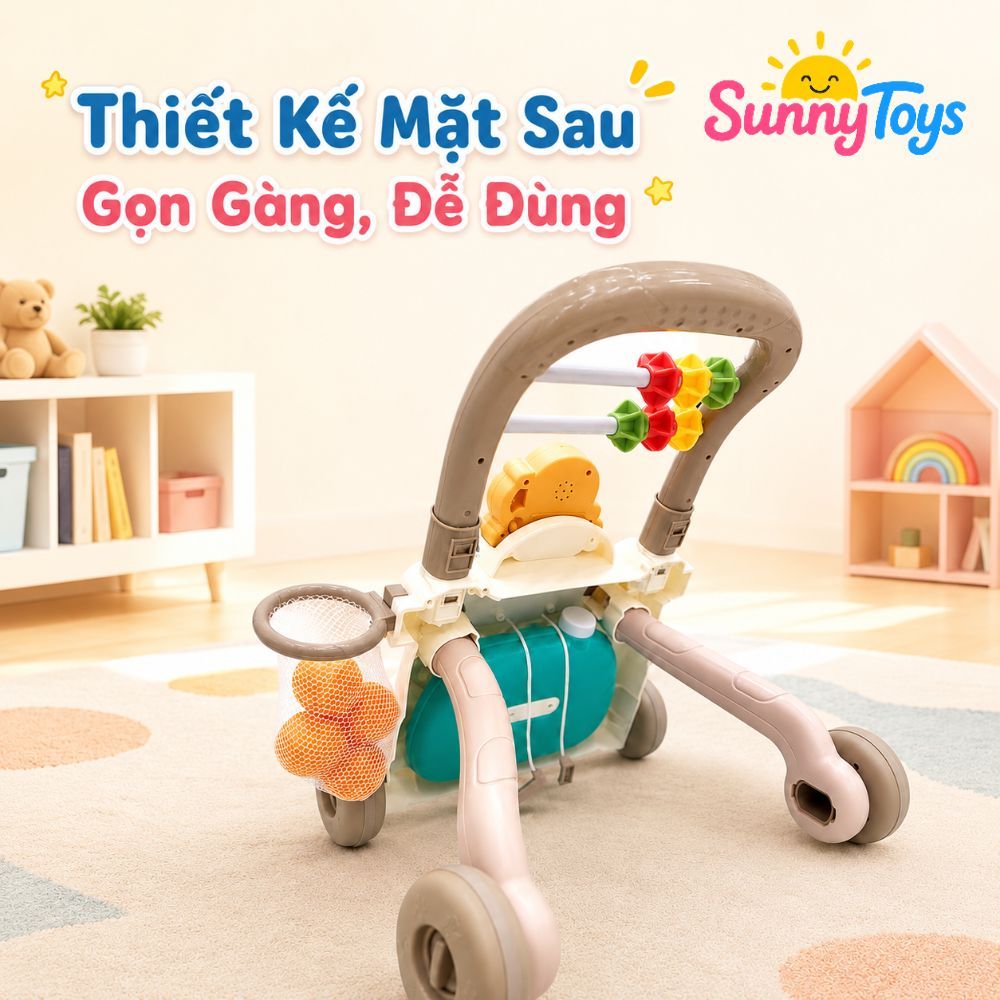 Xe Tập Đi Đa Năng SunnyToys 5in1 - Bé Tập Đi, Chơi Nhạc Và Vận Động Hỗ Trợ Tập Đứng Tập Đi