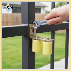 Con lăn cổng Nylon phẳng bằng thép B & N | Bánh xe dẫn hướng vòng bi cho cửa trượt điện & hệ thống Tra.