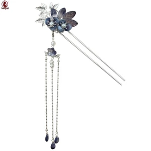 Kẹp Tóc Hoa Phong Cách Trung Hoa Truyền Thống Cho Bun Kiểu Tóc Hợp Kim Nhựa Thiết Kế Cổ Điển Thanh Lịch