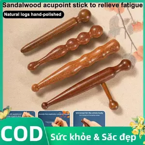 Trong Kho Gỗ Đàn hương Tự Nhiên Massage Stick Đầy Đủ Cơ Thể Bấm huyệt Bấm huyệt Mô Sâu Công Cụ Cá Tuyết