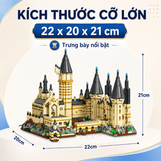 Dream Castle – Lâu đài lắp ráp 3D – Nhựa ABS an toàn – Mô hình chi tiết, màu sang trọng – Đồ chơi sáng tạo DIY
